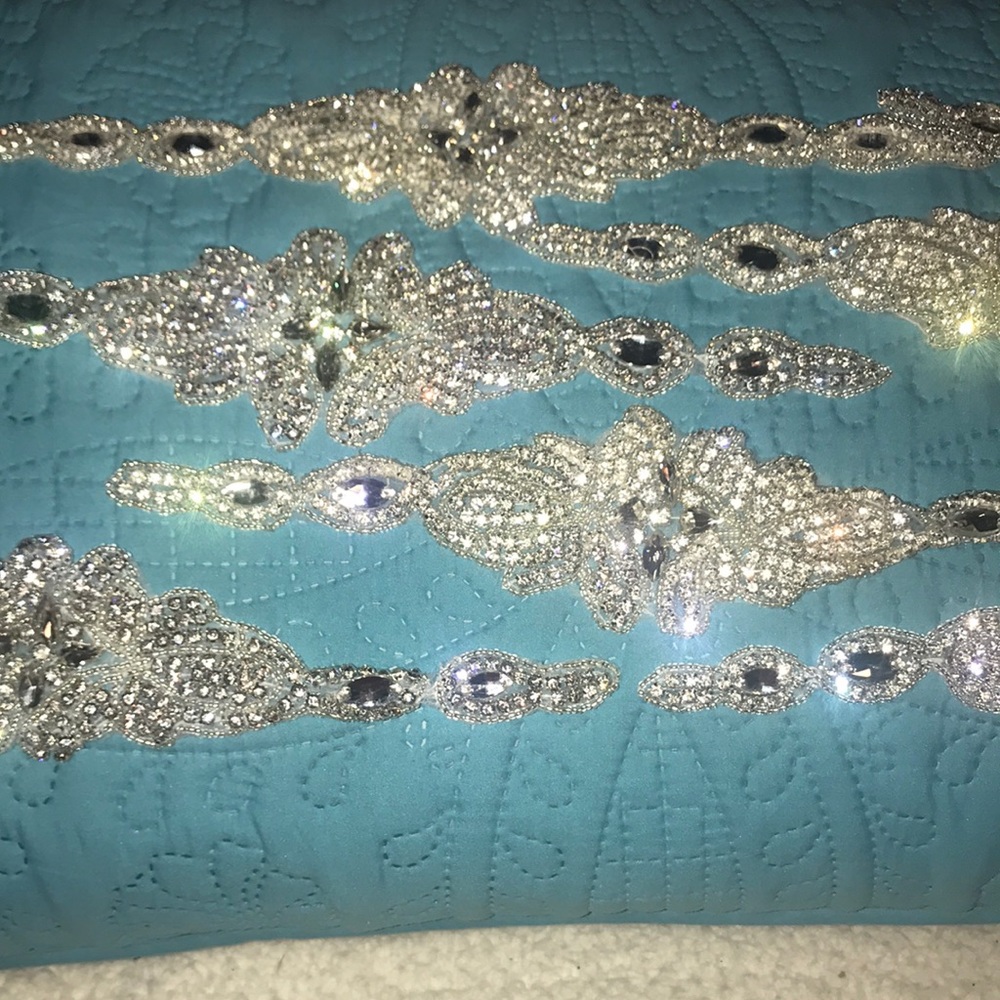 New DIY Bridal Belt  13” Rhinestone Appliqué